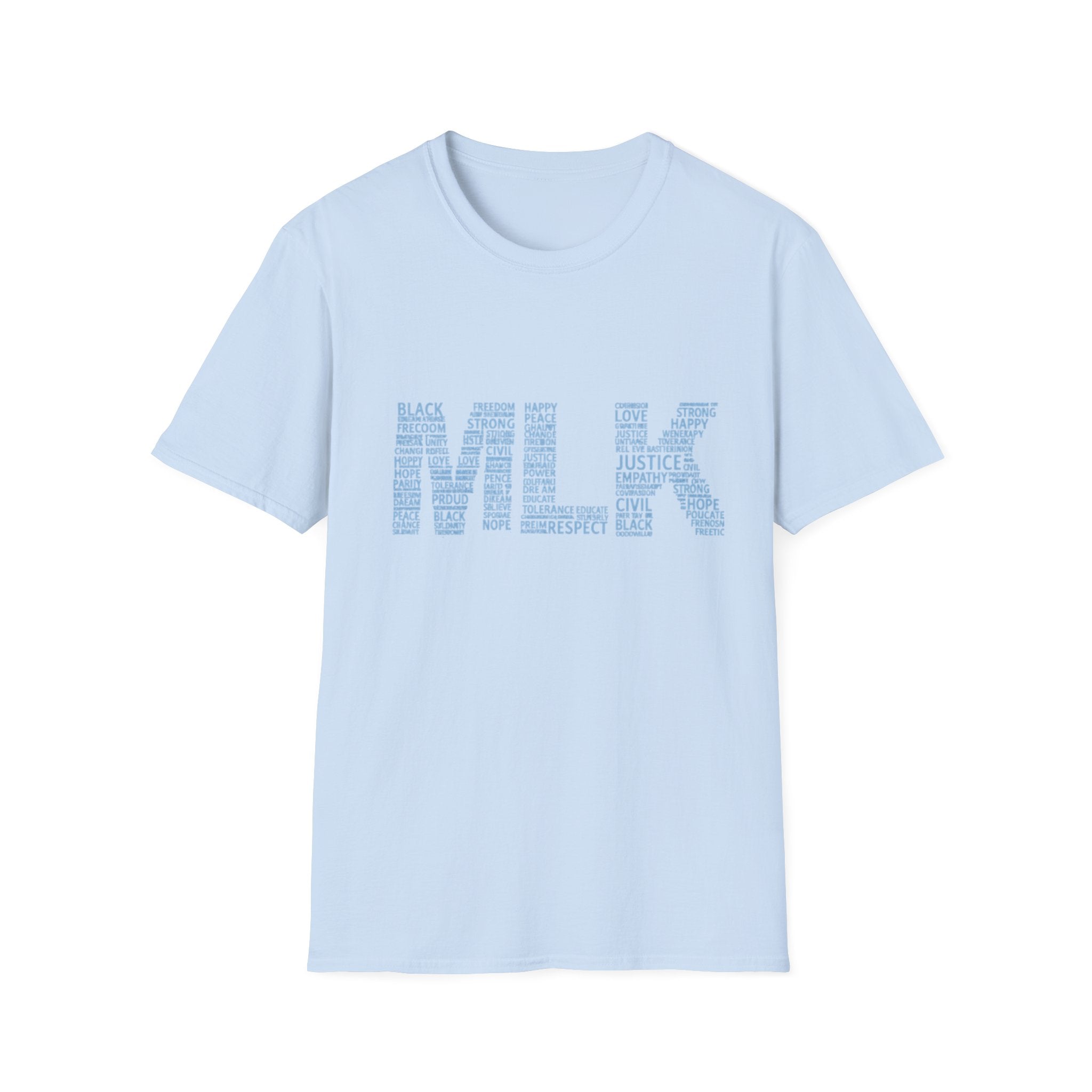 MLK Word Art T-Shirt — 'Letters Made of Culture' Civil Rights Tribute