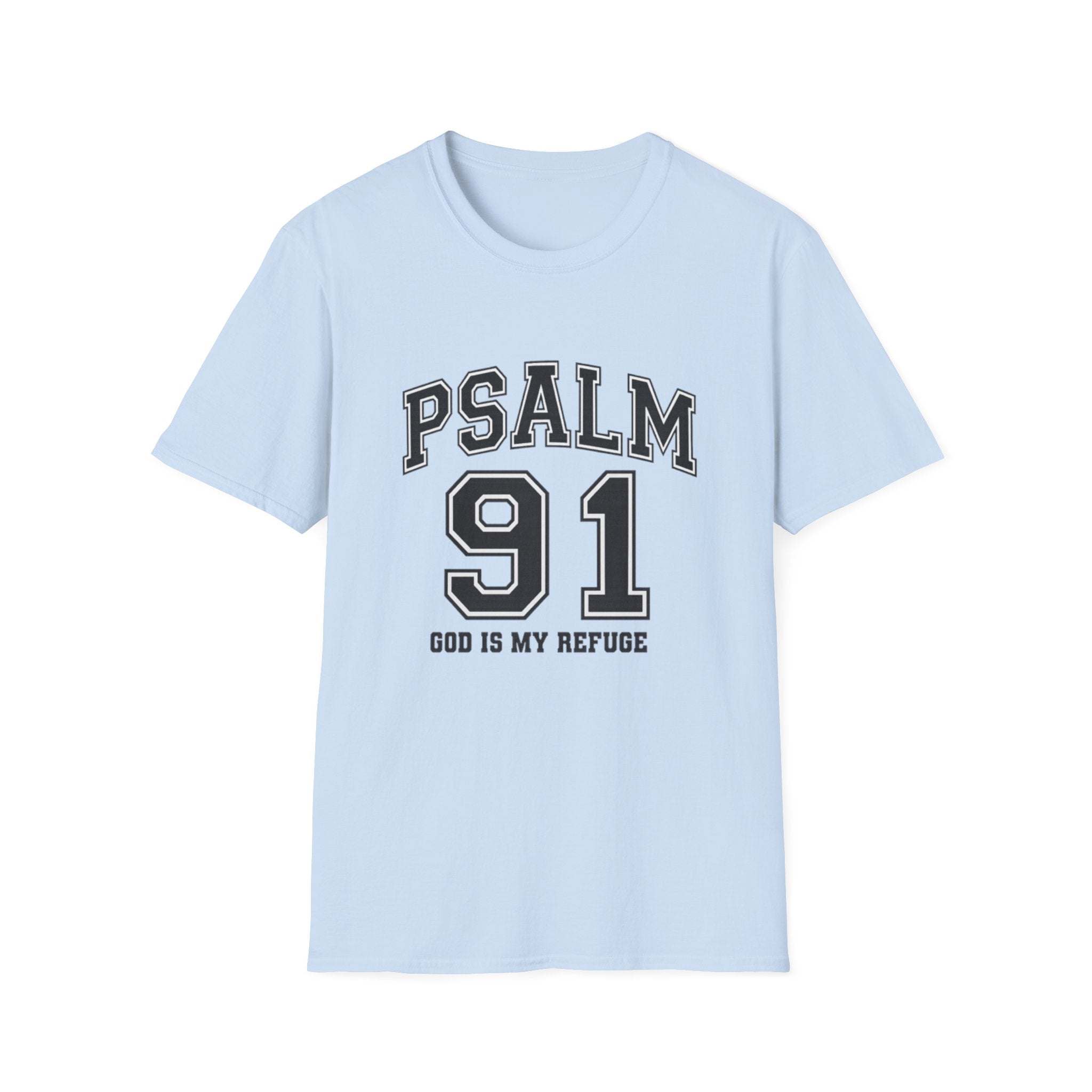 Psalm 91 T‑Shirt — God Is My Refuge Athletic Christian Tee