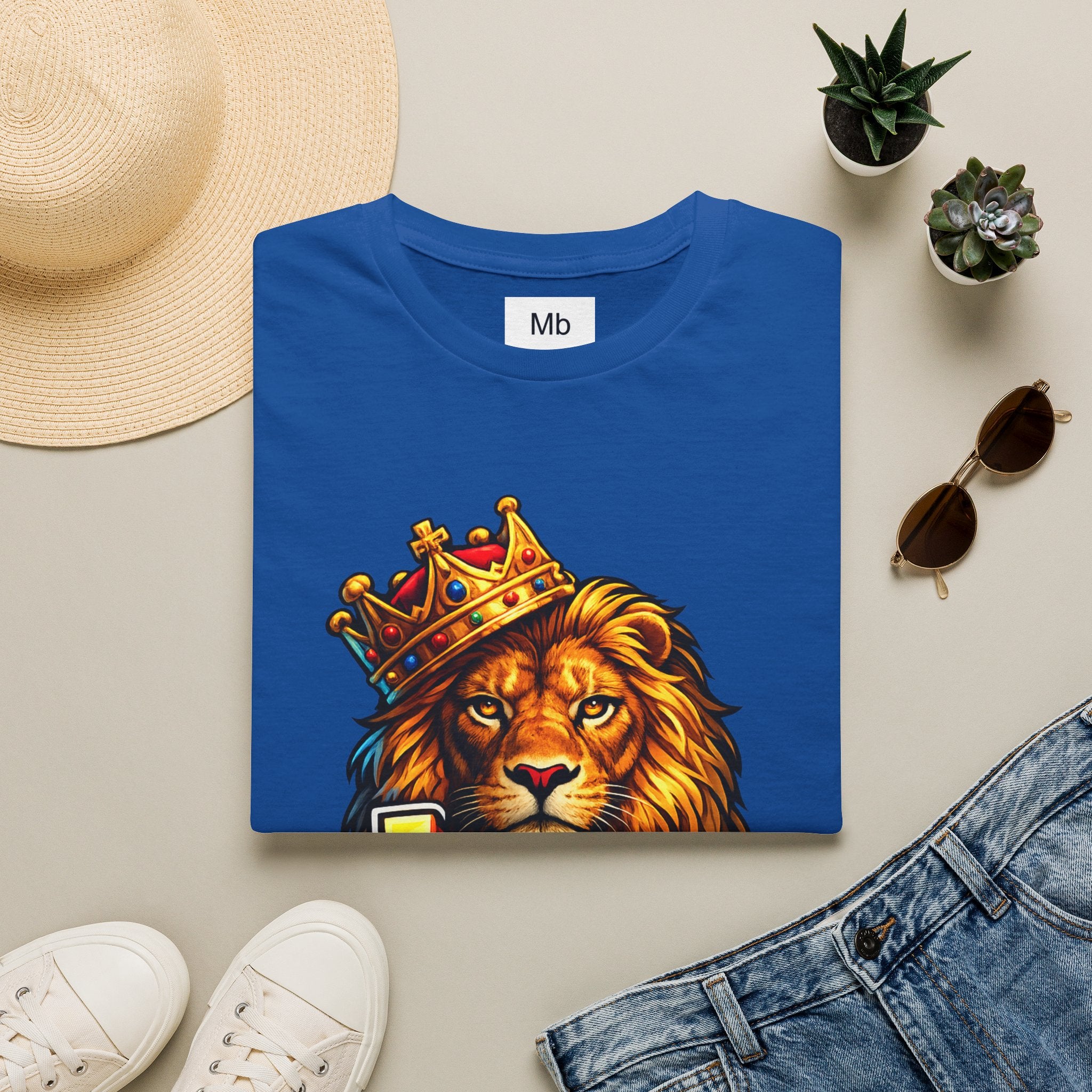 Leo King Graphic T-Shirt | Zodiac Lion Crown Tee