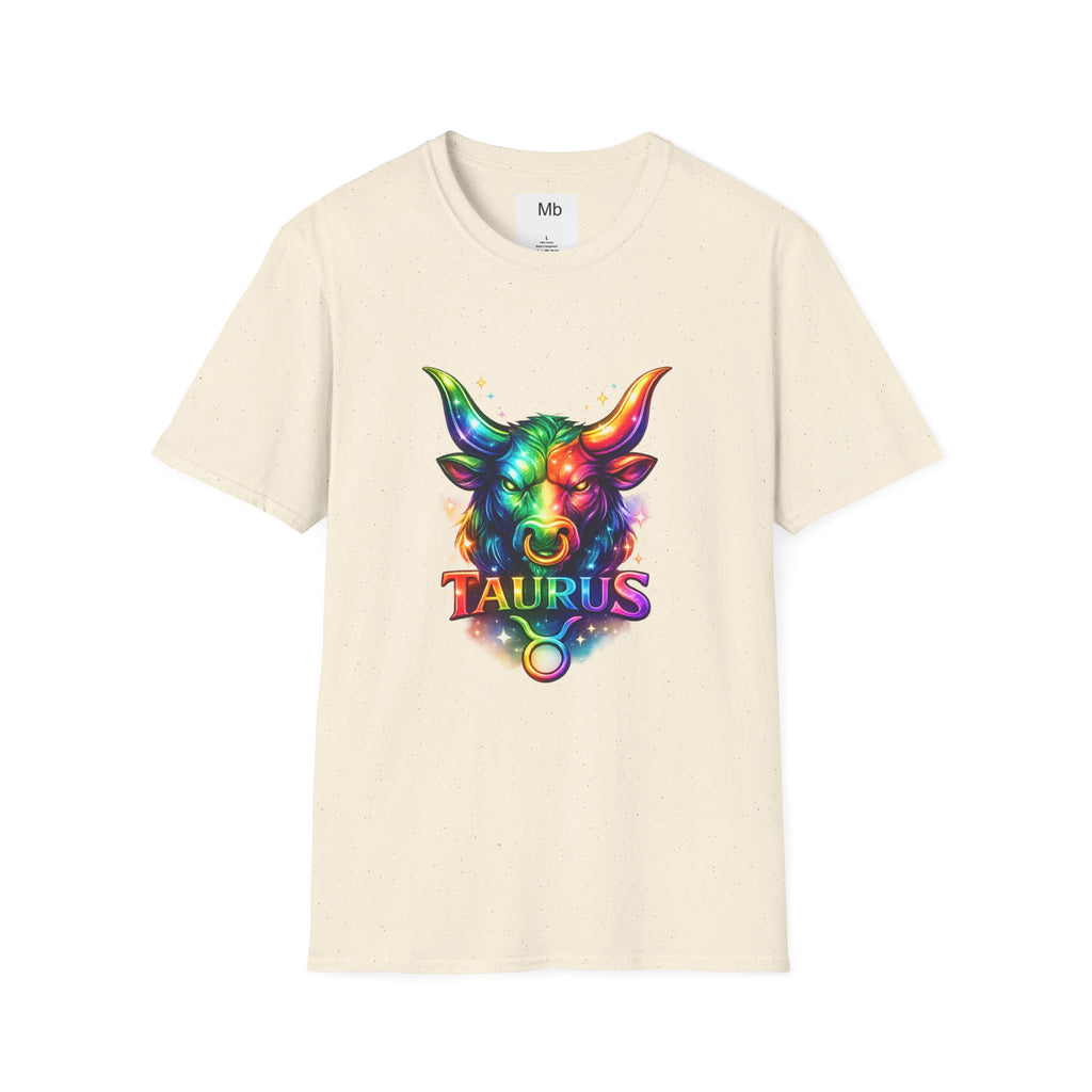 Taurus Zodiac Bull Graphic T-Shirt | Rainbow Astrology Tee