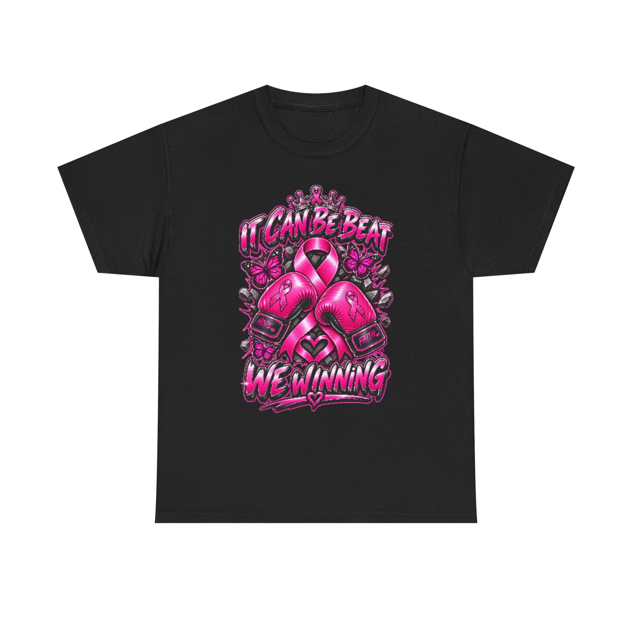 "It Can Be Beat — We Winning" Breast Cancer Awareness Tee