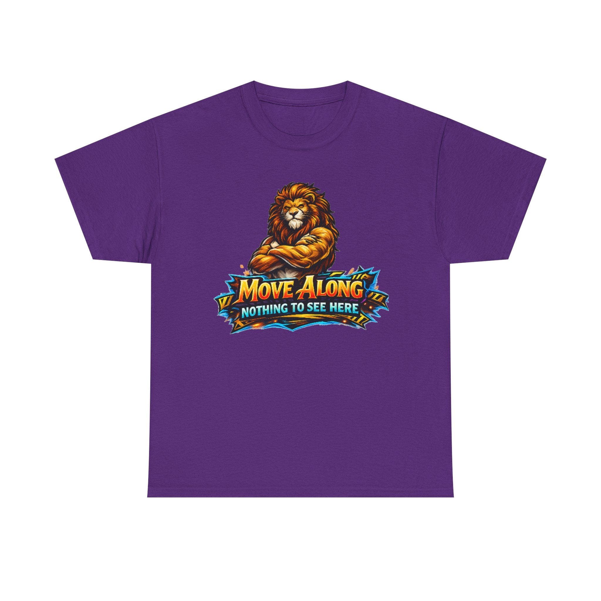 Move Along Nothing to See Here Lion Graphic T-Shirt