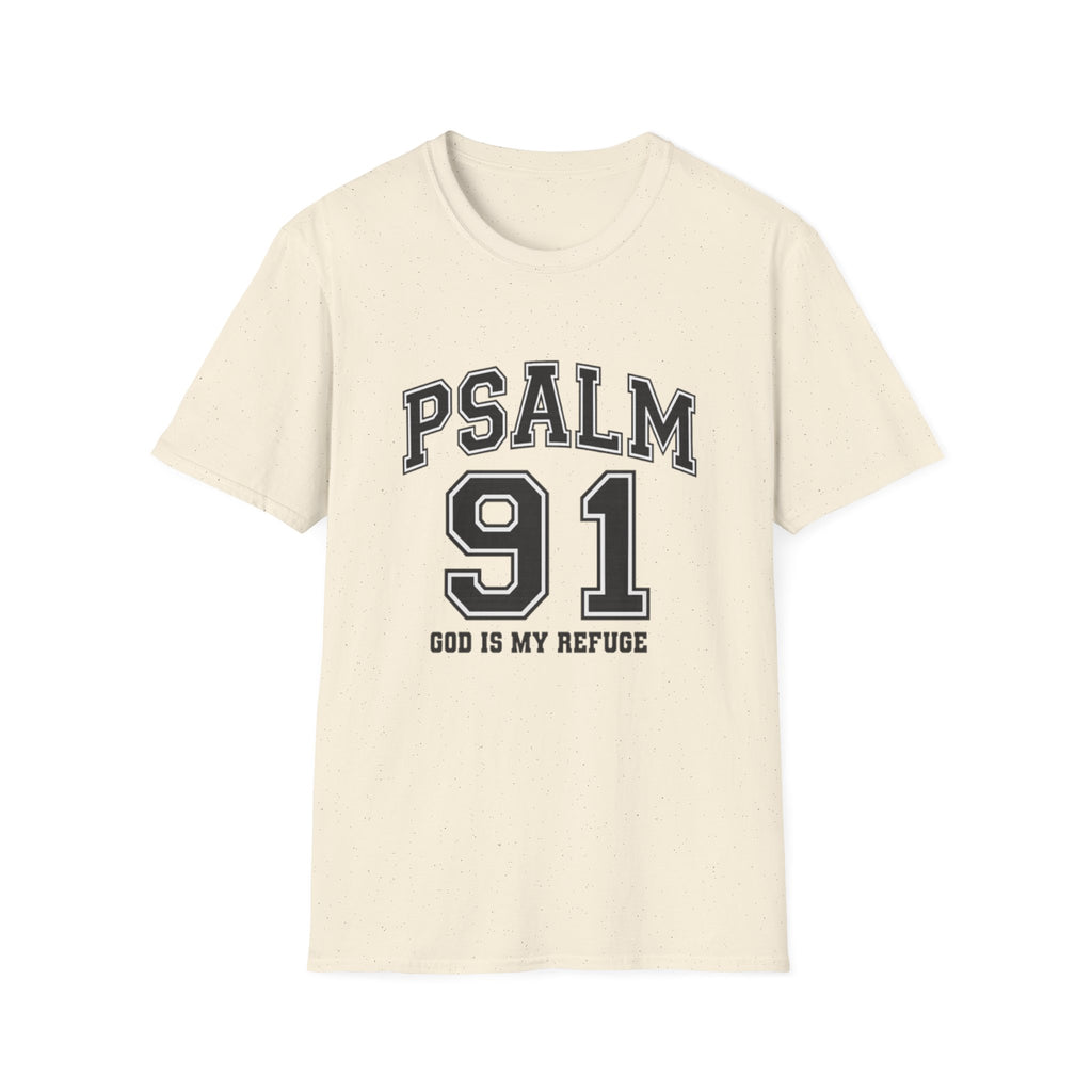 Psalm 91 T‑Shirt — God Is My Refuge Athletic Christian Tee