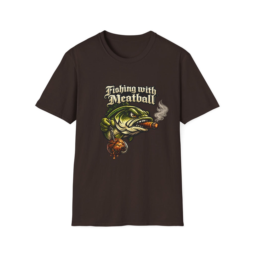 Title: Fishing with Meatball Graphic Tee