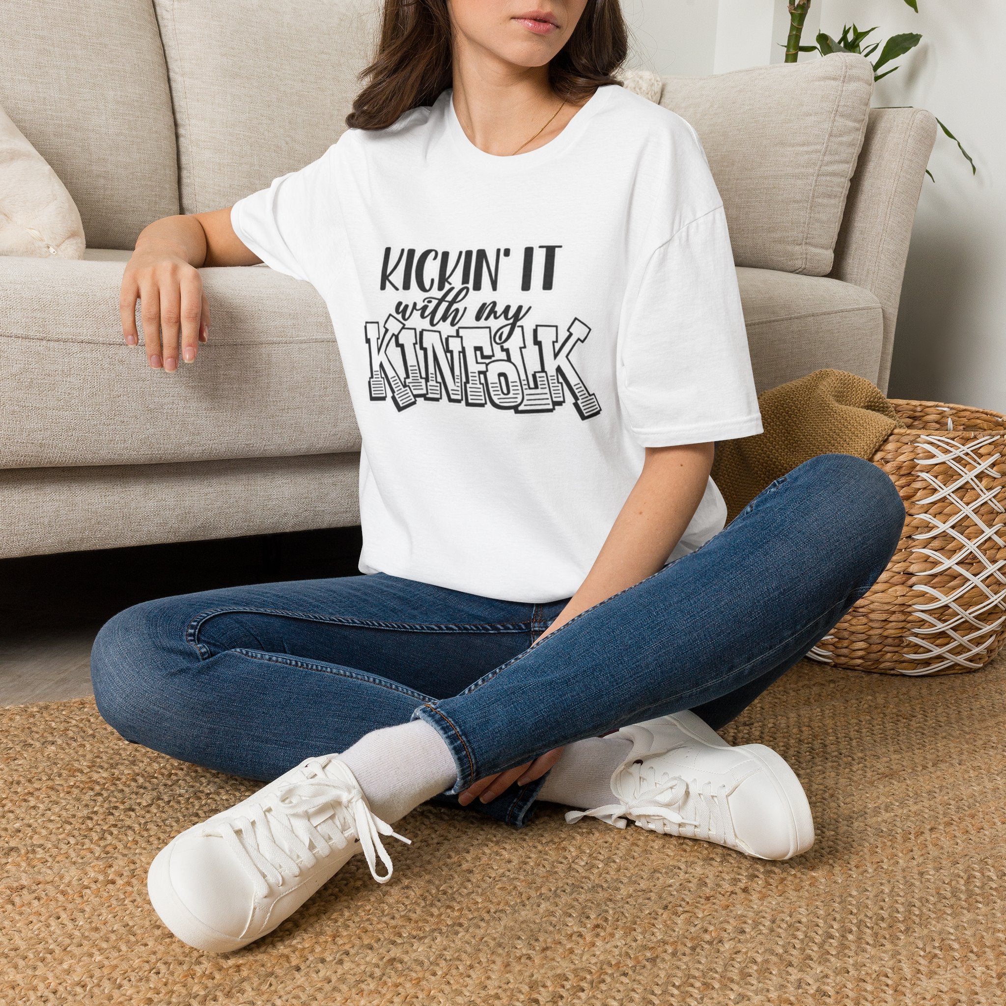 Kinfolk Family T-Shirt — "Kickin It With My Kinfolk"