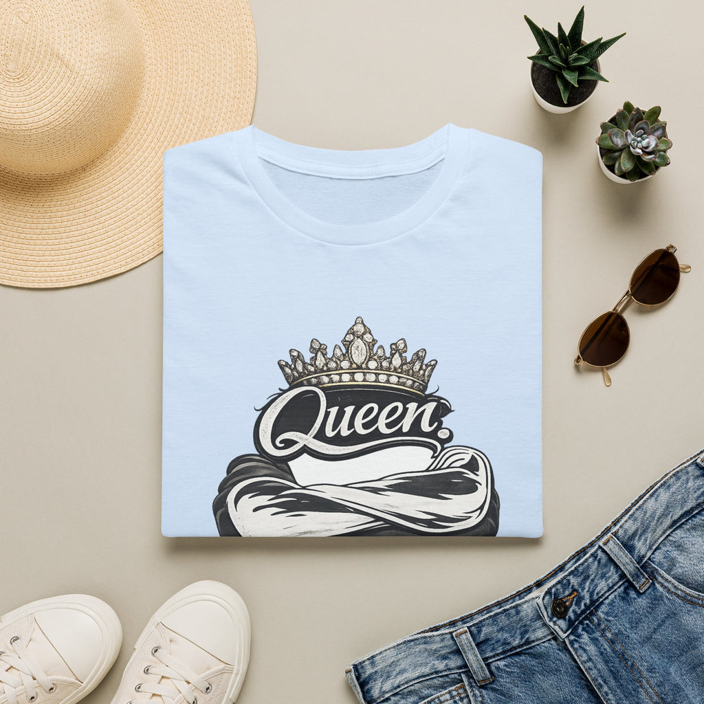 Queen Mentality T-Shirt – Crown Graphic Tee for Confident Women