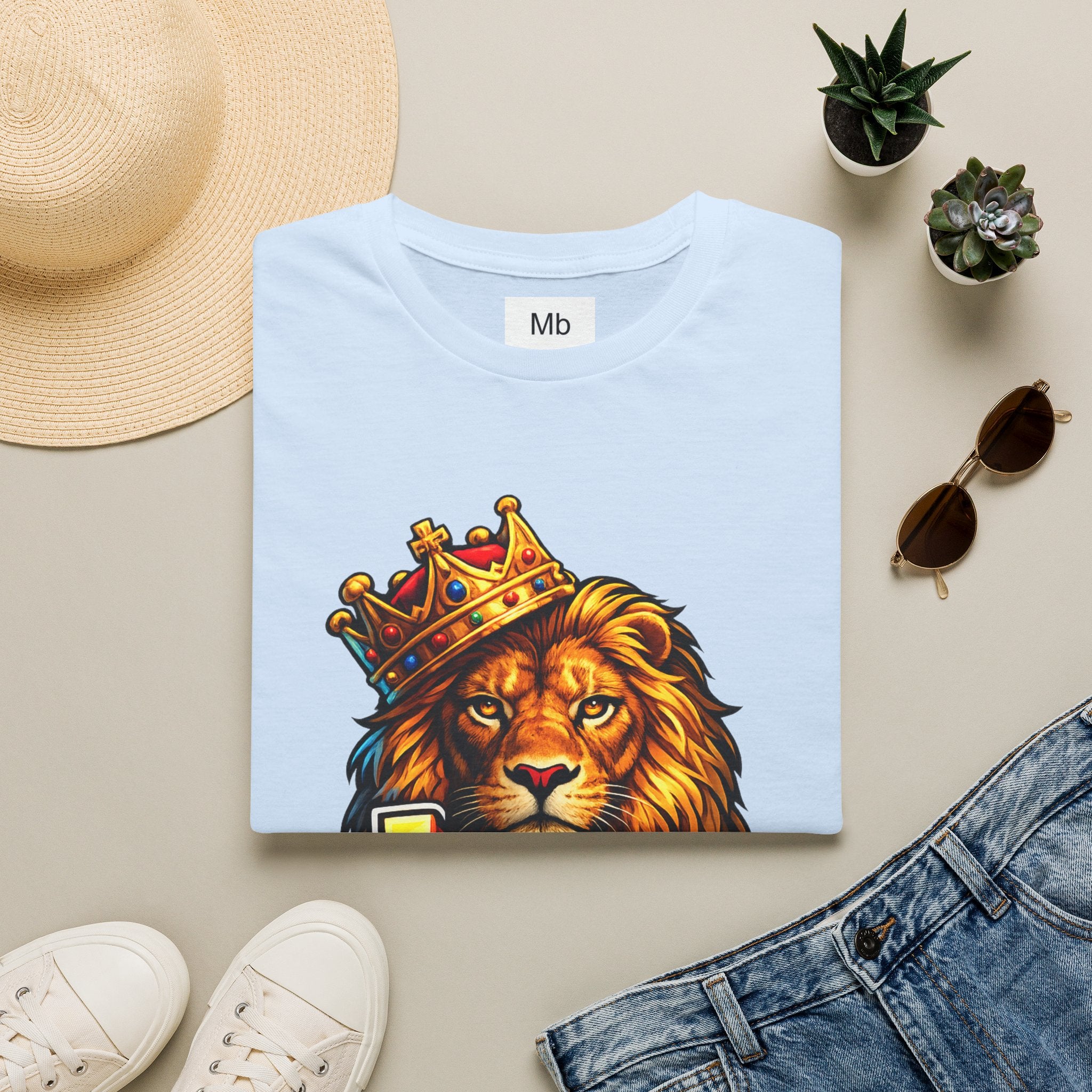 Leo King Graphic T-Shirt | Zodiac Lion Crown Tee