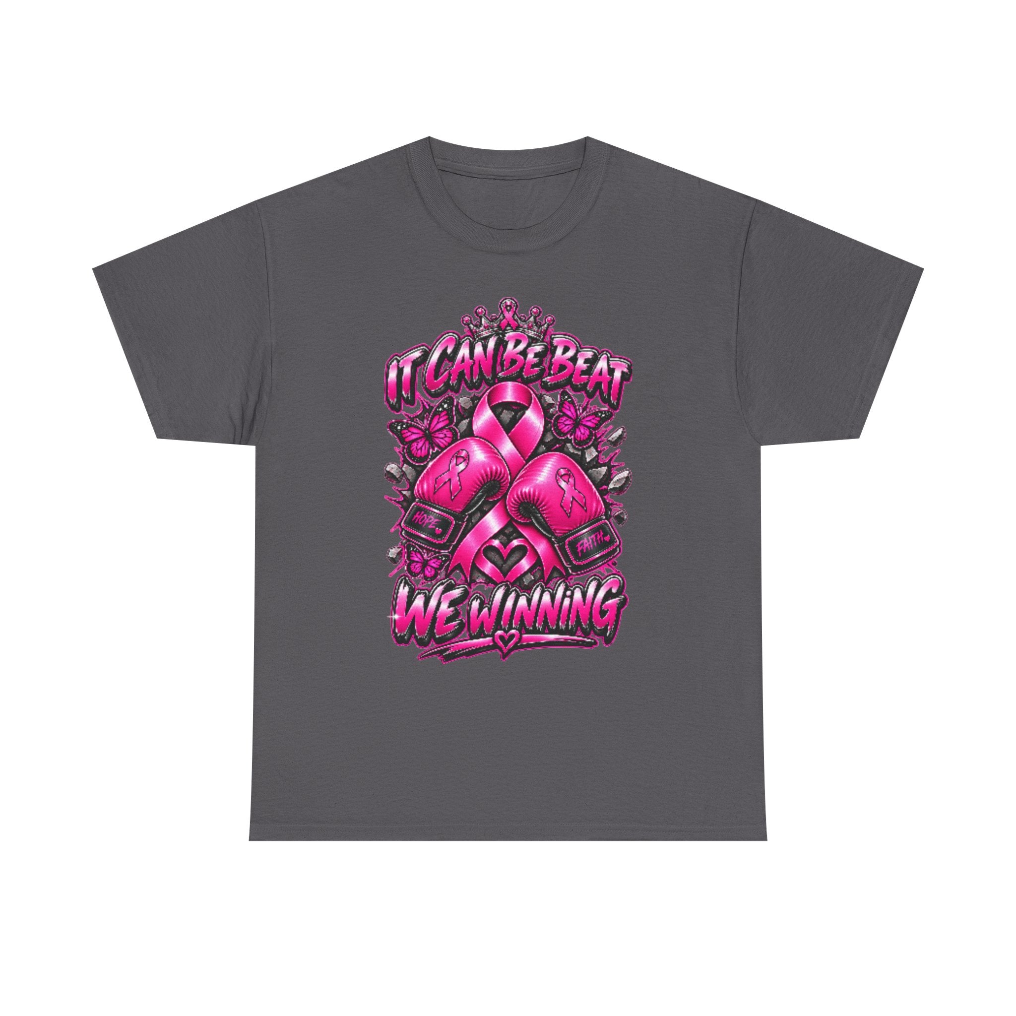 "It Can Be Beat — We Winning" Breast Cancer Awareness Tee