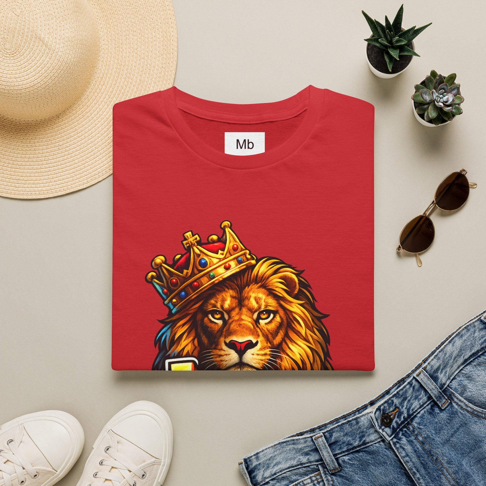 Leo King Graphic T-Shirt | Zodiac Lion Crown Tee