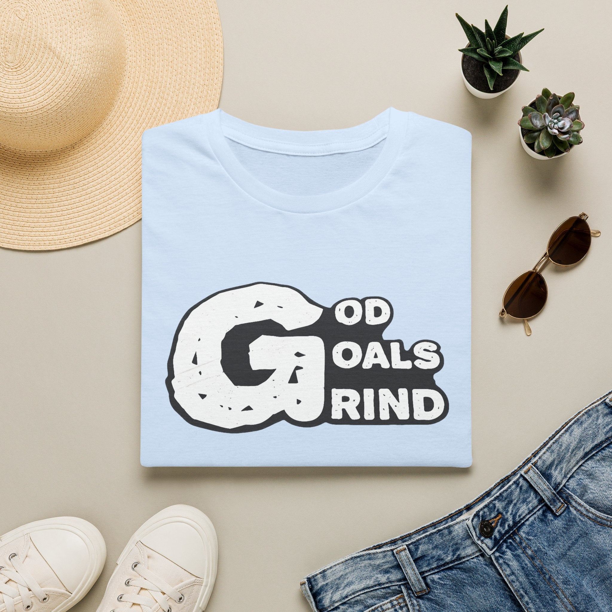 God, Goals, Grind Graphic T-Shirt