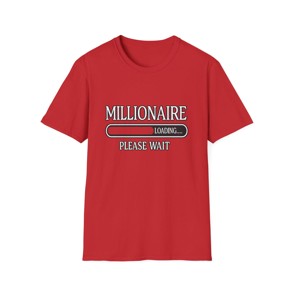 Millionaire Loading T-Shirt — Funny Wealth Progress Tee
