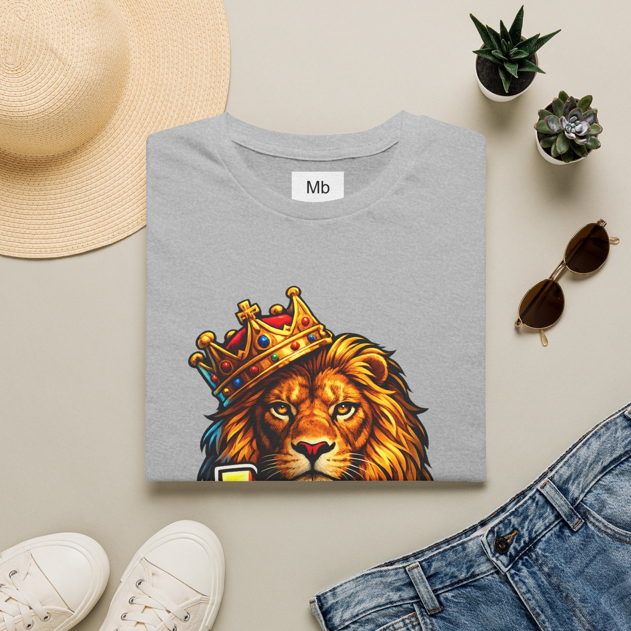 Leo King Graphic T-Shirt | Zodiac Lion Crown Tee