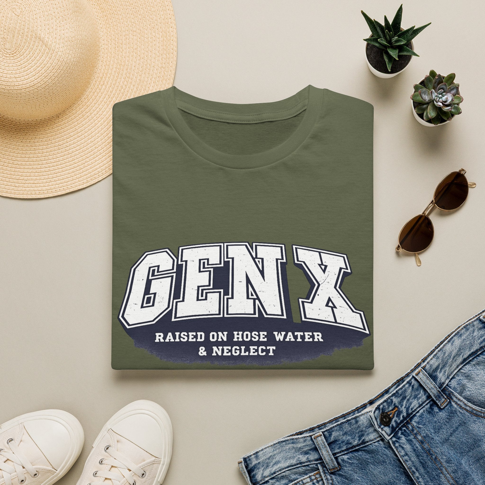 Gen X – Raised on Hose Water & Neglect Graphic T-Shirt