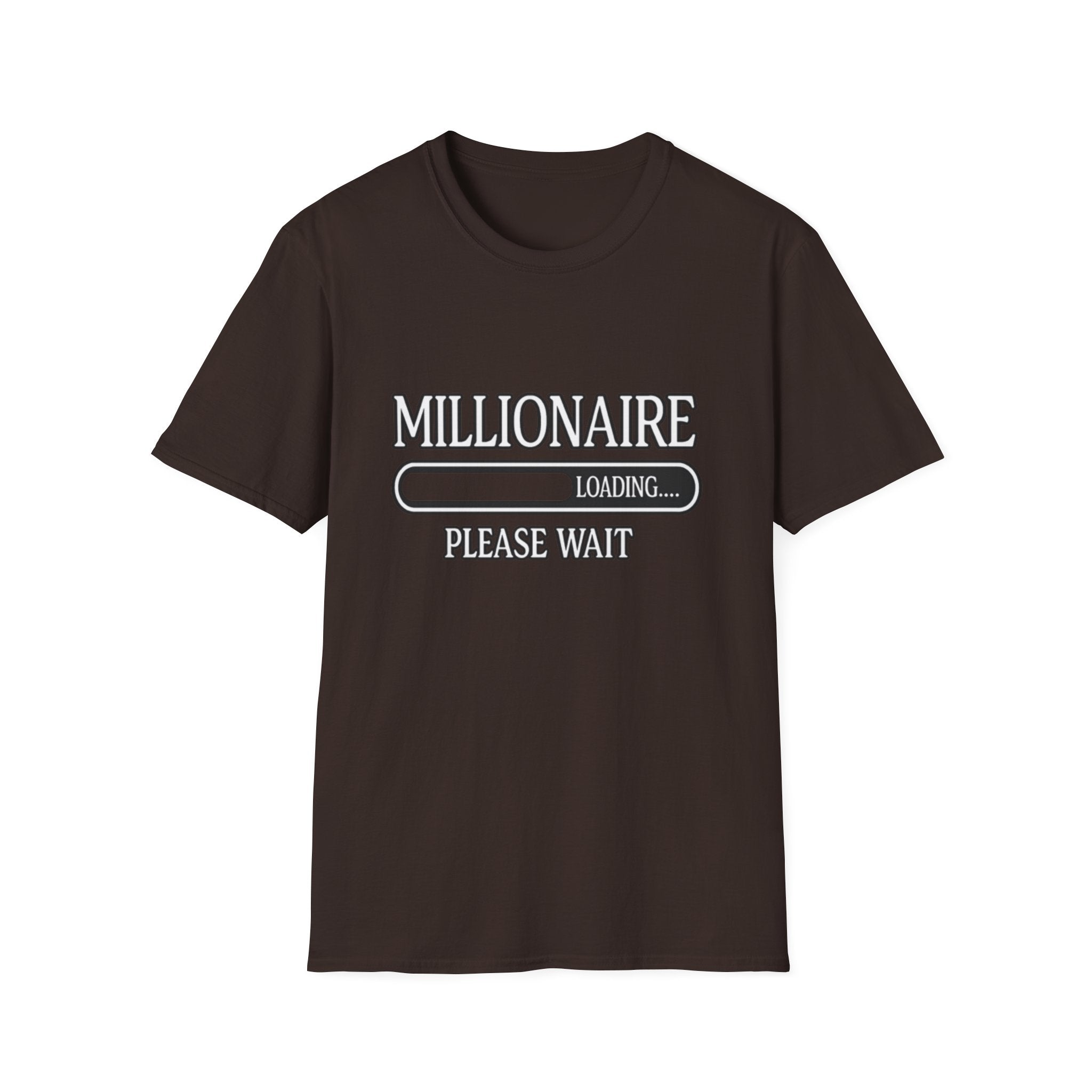 Millionaire Loading T-Shirt — Funny Wealth Progress Tee