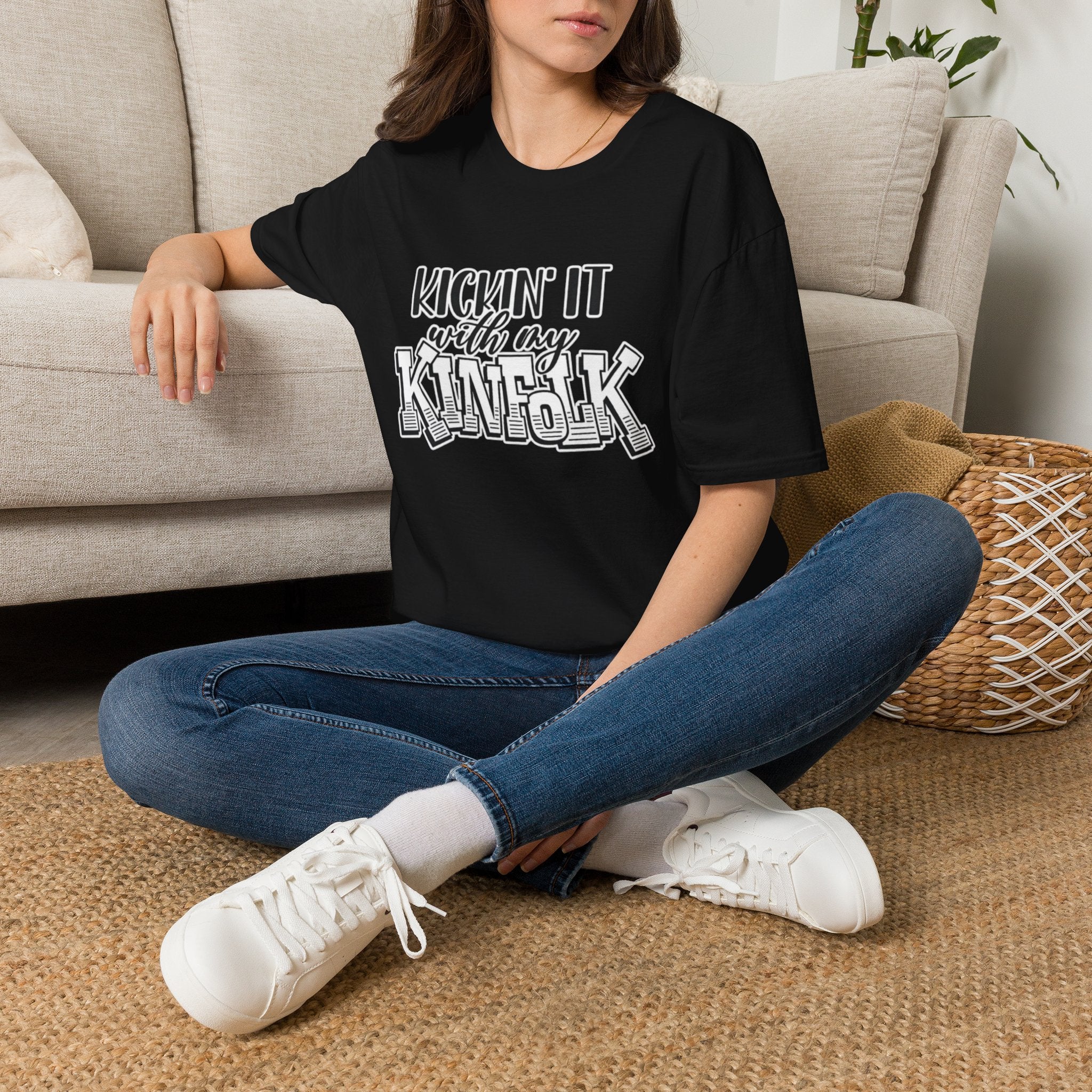 Kinfolk Family T-Shirt — "Kickin It With My Kinfolk"