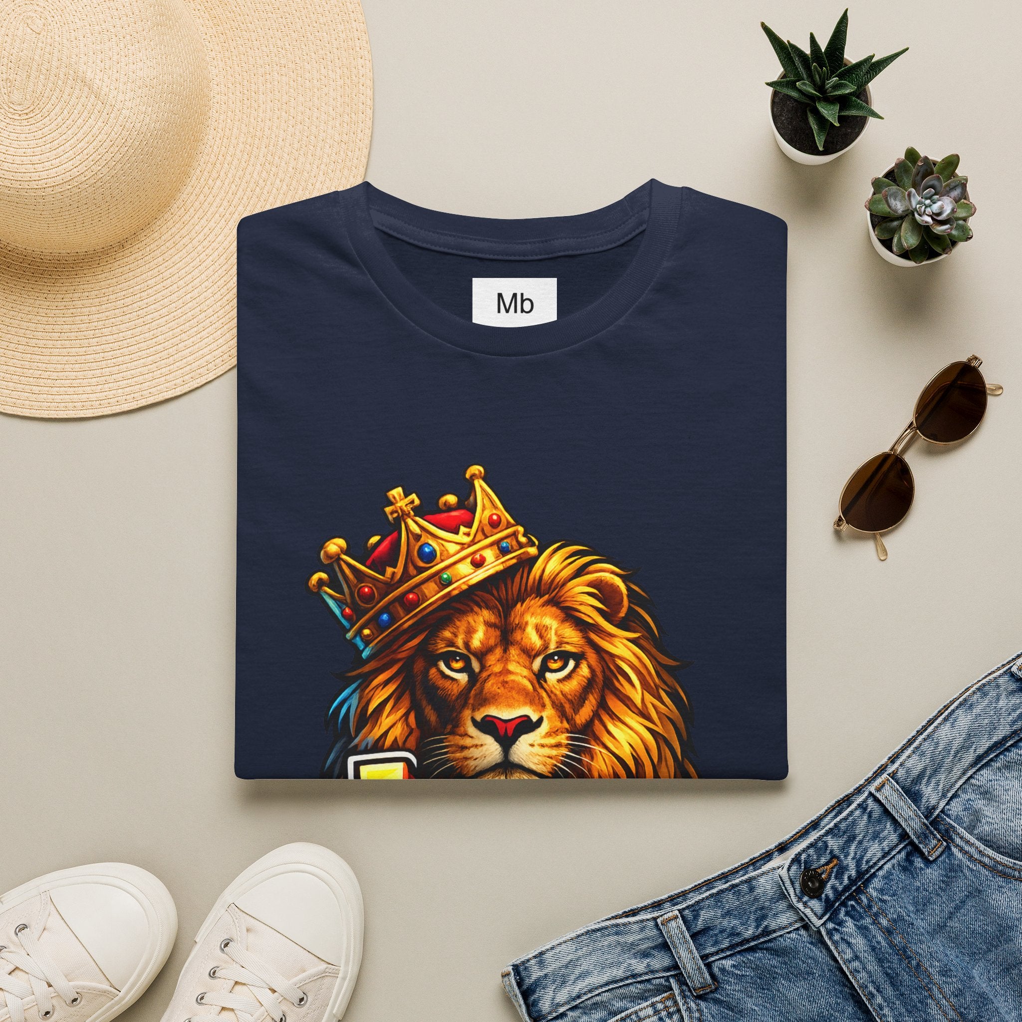 Leo King Graphic T-Shirt | Zodiac Lion Crown Tee