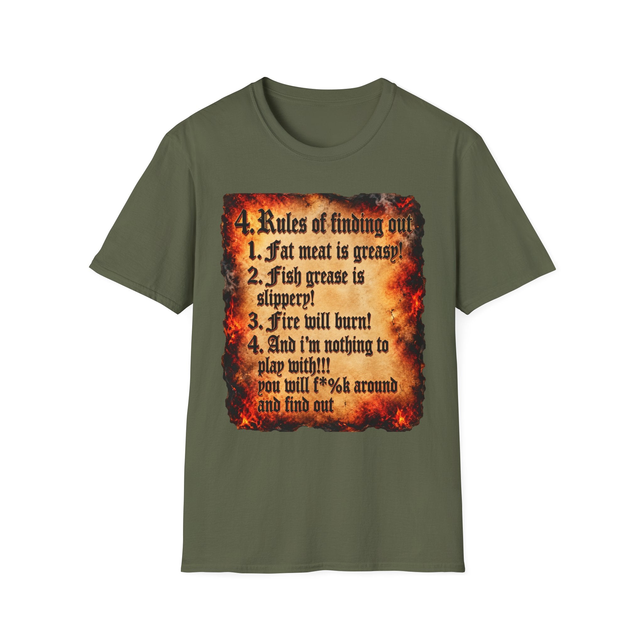 4 Rules of Finding Out Graphic T-Shirt