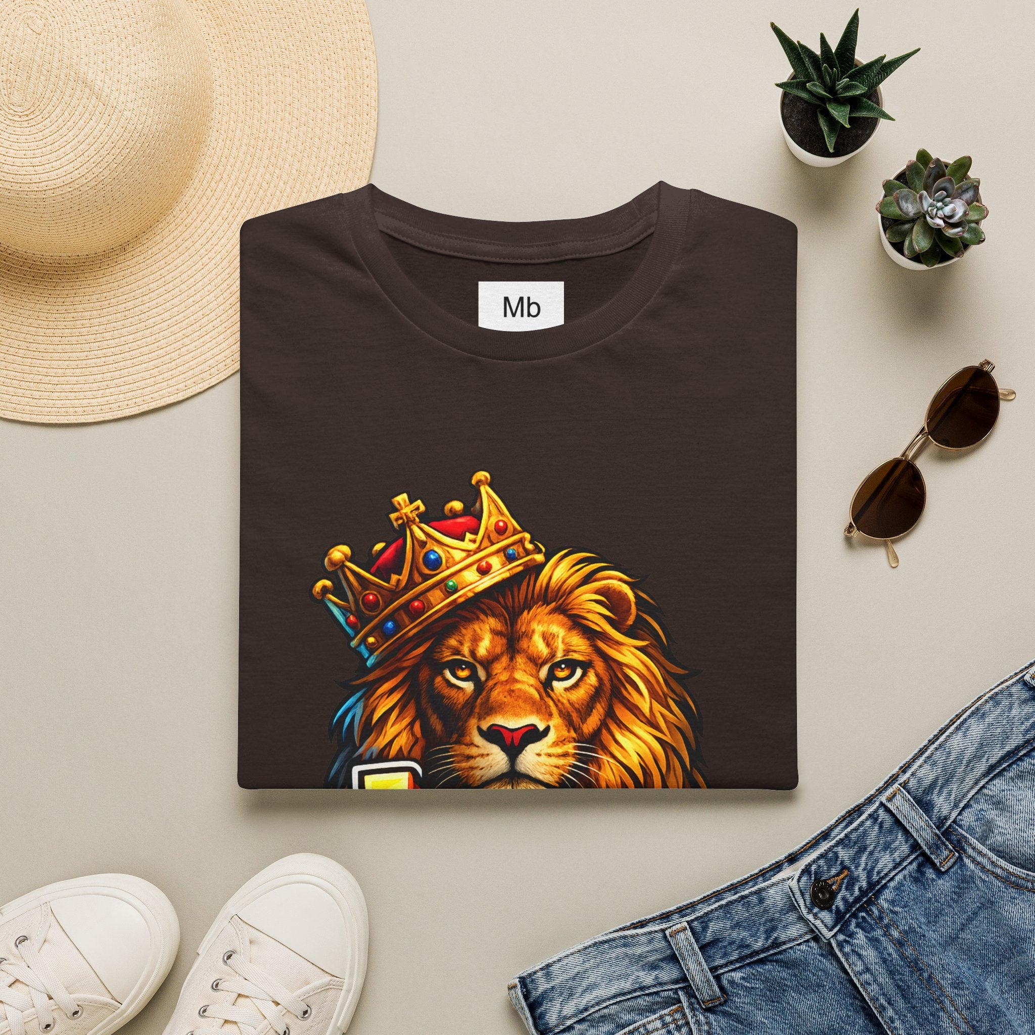 Leo King Graphic T-Shirt | Zodiac Lion Crown Tee